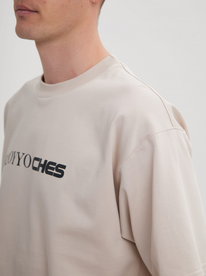 Футболка OYYO CLOTHES бежевая M